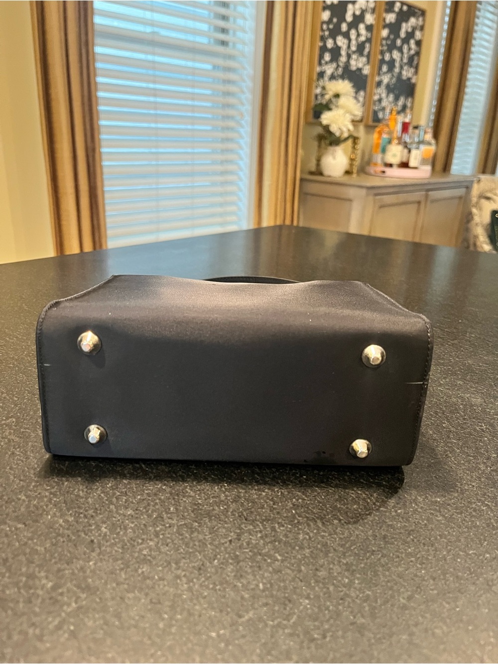 Y2K kate spade Black Nylon Mini Satchel with tiger print - Picture 4 of 10